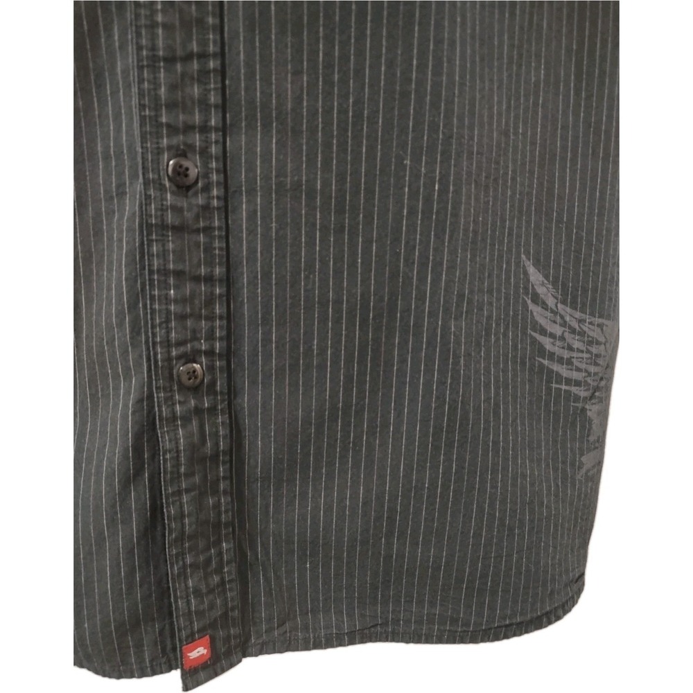 Tony Hawk Shirt Mens Size XL Button Down Short Sleeve Collared Pocket Logo Black - Picture 3 of 14